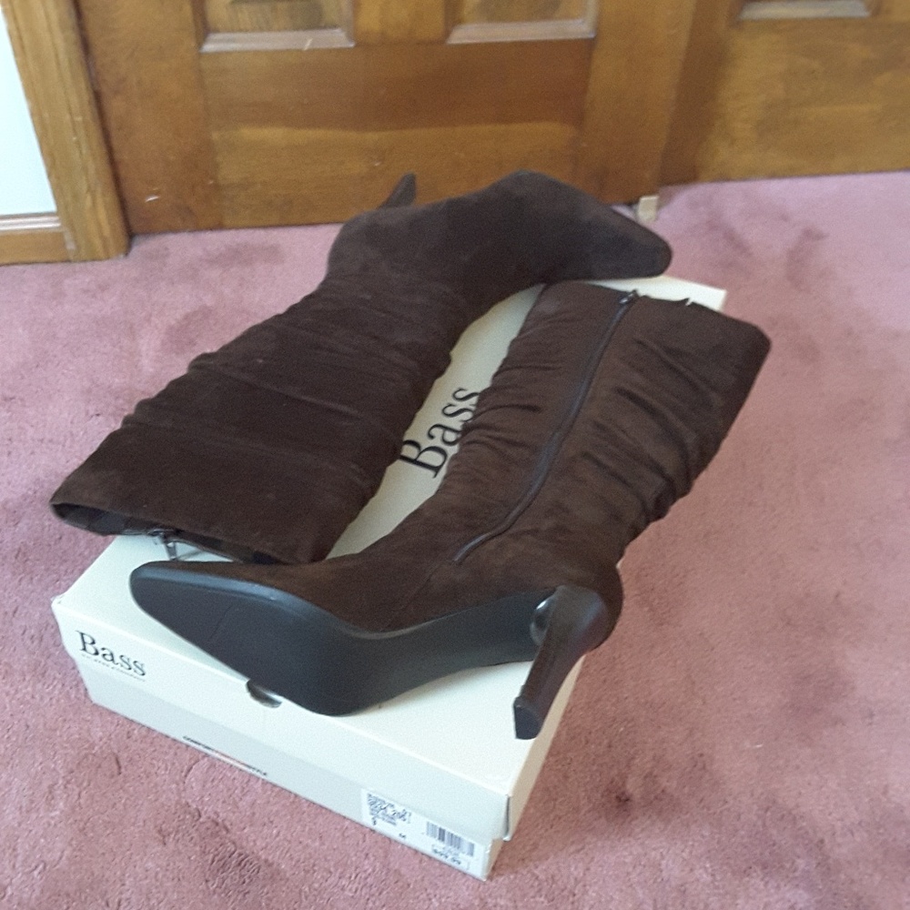 Brown pointy toe boots size 9